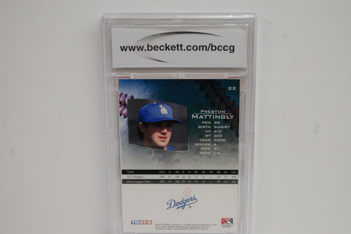 2006 Tristar Baseball Prospects Plus Preston Mattingly PD #22 BCCG 10
