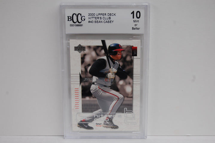 2000 Upper Deck Baseball Hitter's Club Sean Casey #40 BCCG 10