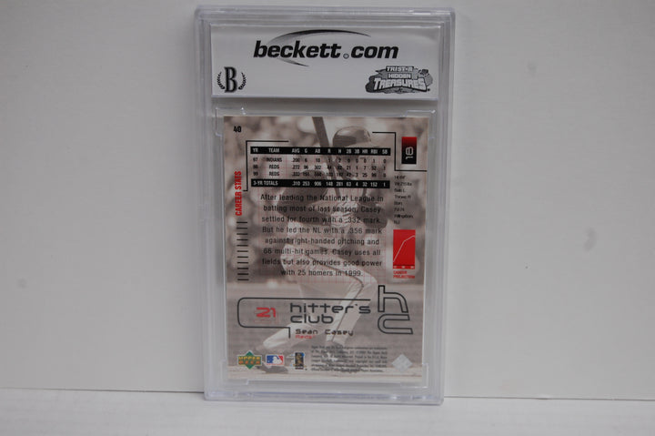 2000 Upper Deck Baseball Hitter's Club Sean Casey #40 BCCG 10