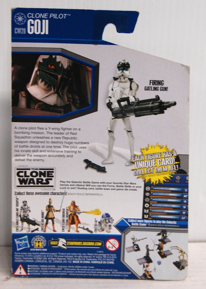 Star Wars Clone Wars Clone Pilot Goji Sealed CW28 Figure