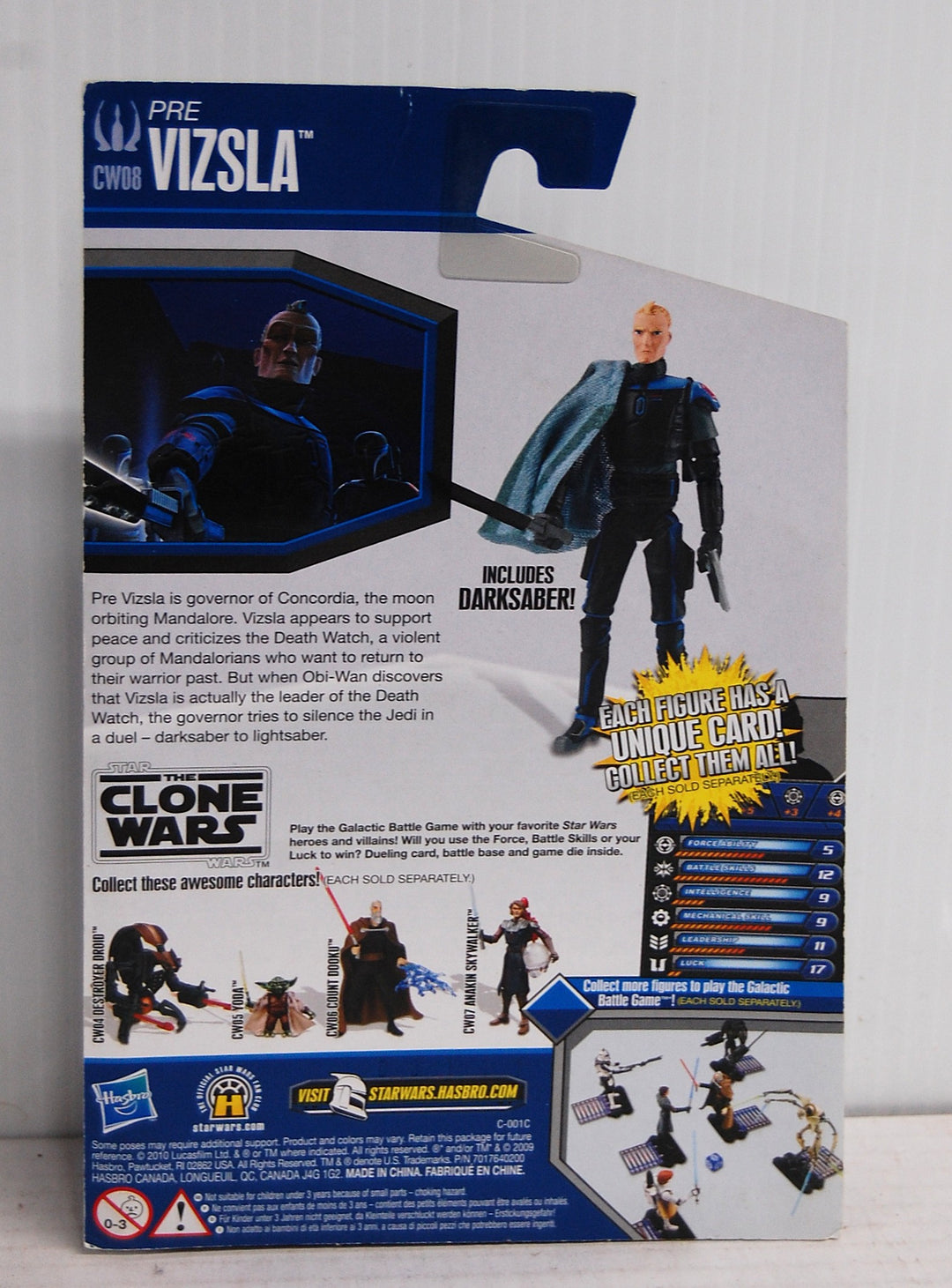 Star Wars Clone Wars Pre Vizsla Sealed CW08 Figure