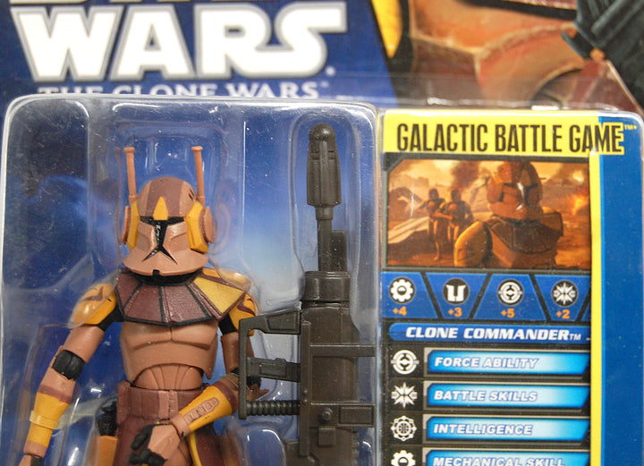 Star Wars Clone Wars Clone Commander Jet 3 3/4" Figure #CW38 Sealed