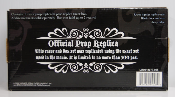 Sweeney Todd The Demon Barber of Fleet Street Razor Box Prop Replica w/ Extras