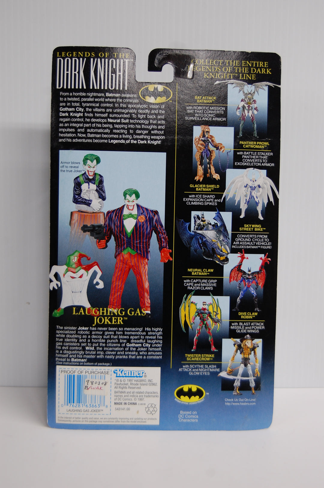 1997 Batman Legends of the Dark Knight Laughing Gas Joker