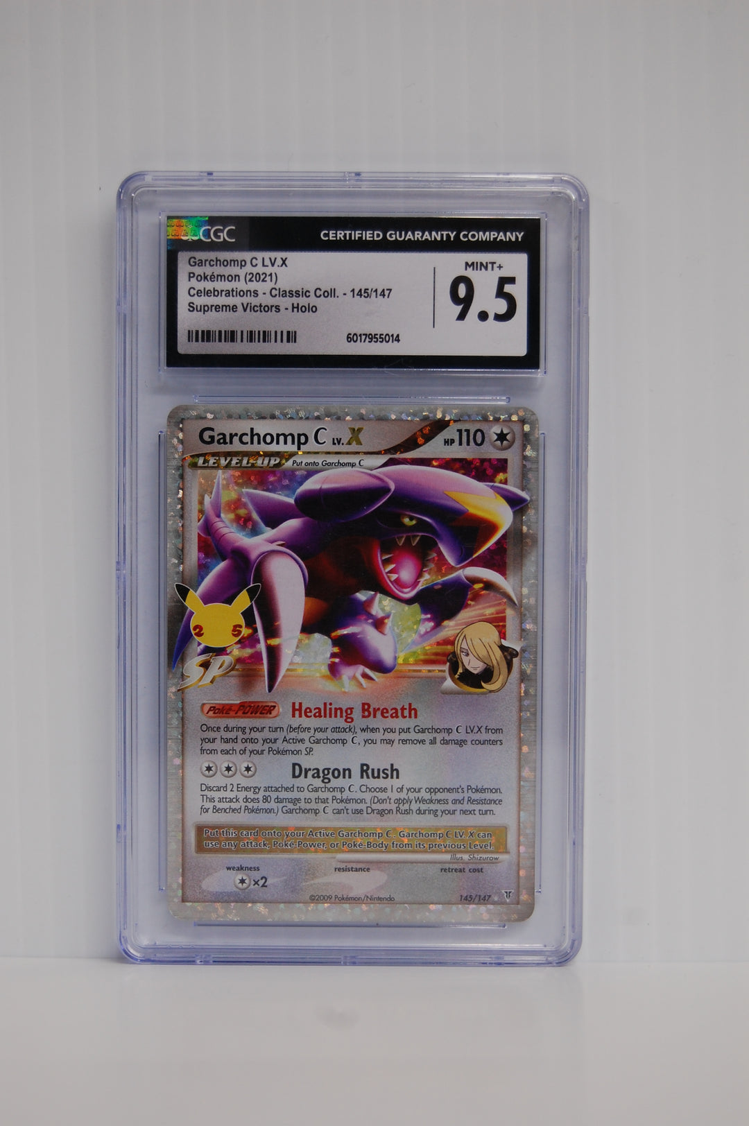 Pokemon 2021 Garchomp Celebrations Classic Coll. 145/147 Supreme Victors Holo CGC 9.5