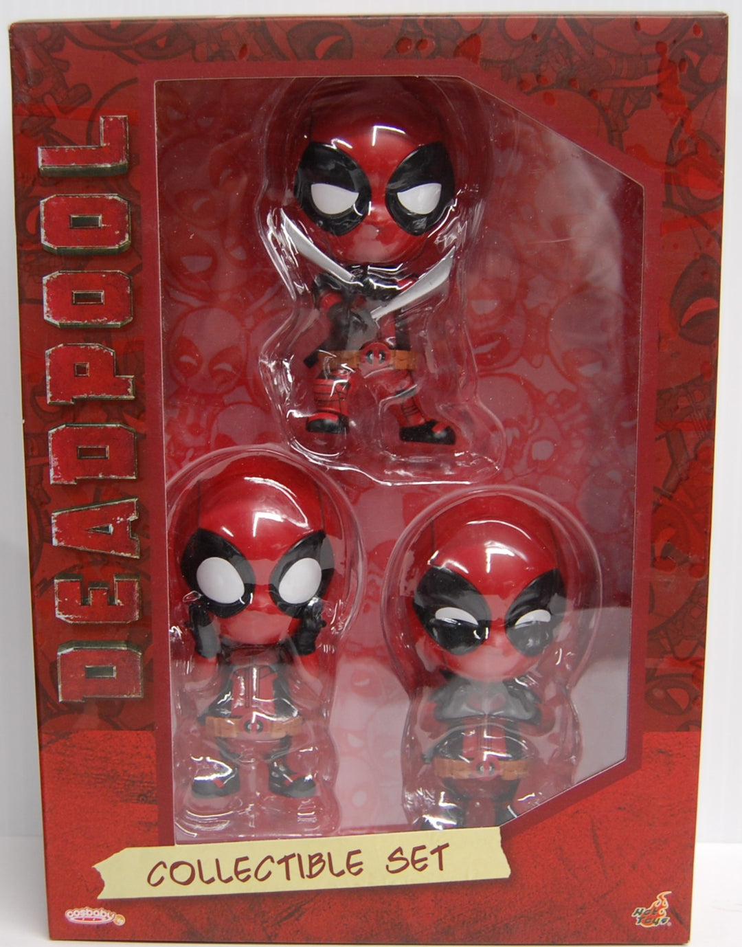 Hot Toys COSB246 Deadpool Cosbaby (S) Bobble-Head Collectible Set 3-Pack