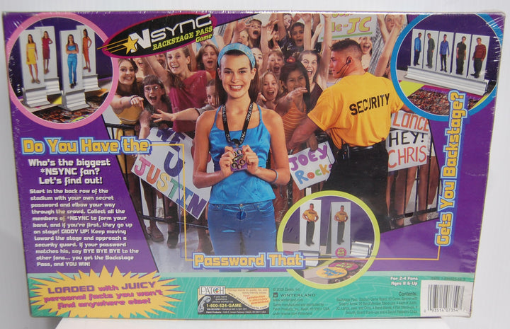 NSYNC Backstage Pass Board Game 2000