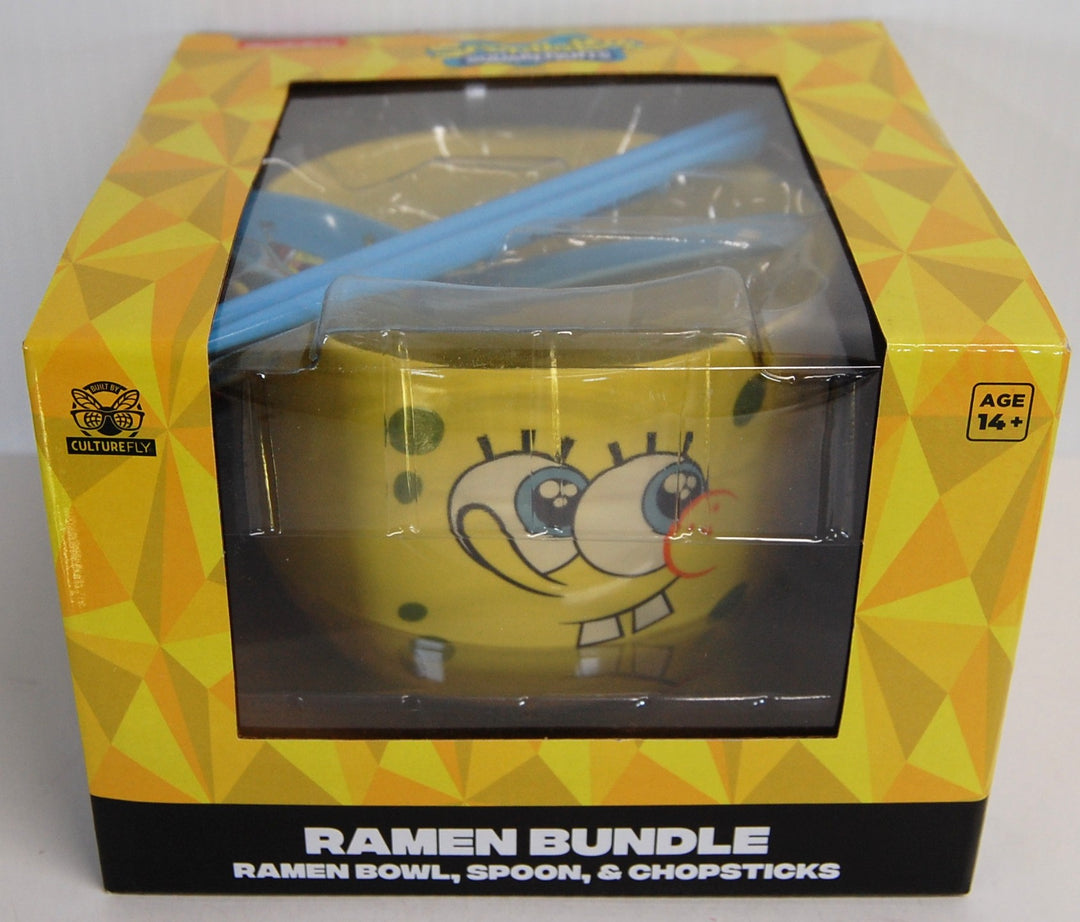 Spongebob Squarepants Ramen Bundle - Bowl, Spoon & Chopsticks