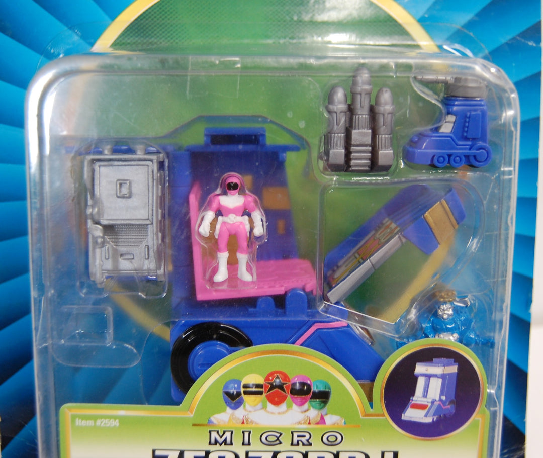 1996 Power Rangers Zeo - Zeo Zord I - Micro Playset (Pink Ranger) Partial Detached Bubble