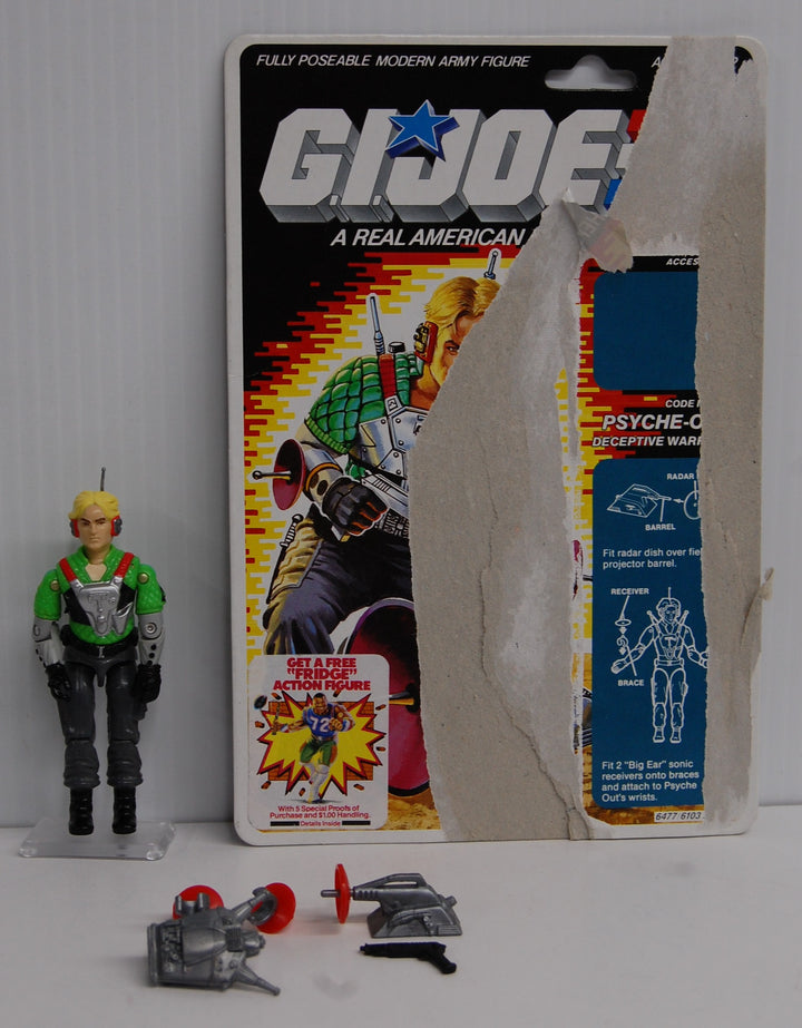 G.I. Joe Psyche-Out Action Figure w/ Damaged Card