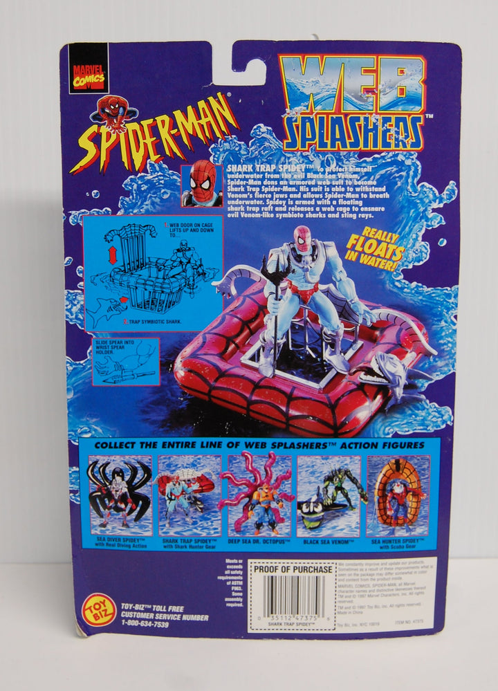 Spider-Man Web Splashers Action Figure w/ Inflatable Shark Trap