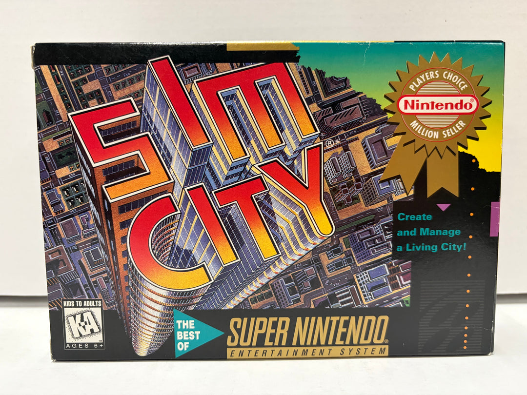 Super Nintendo: SimCity Player's Choice (Boxed)