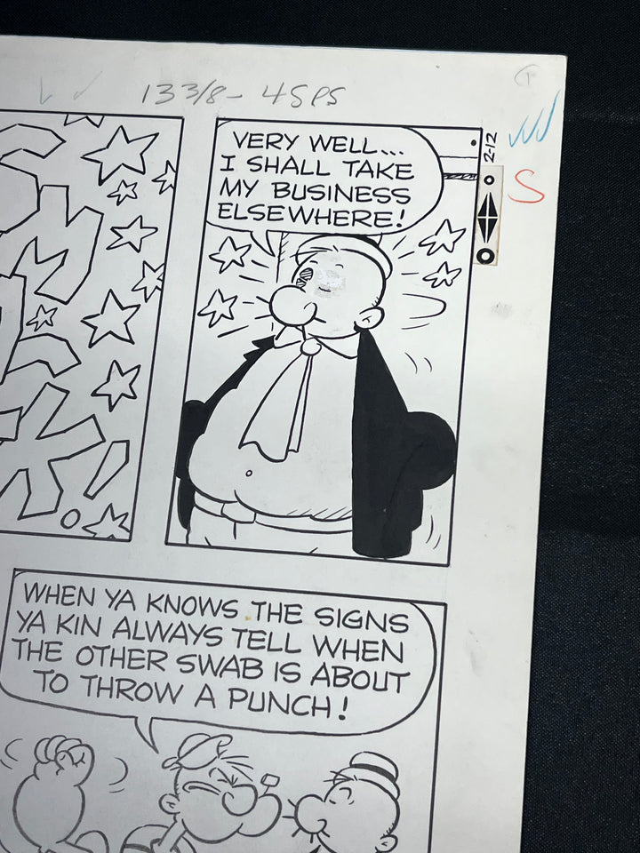 Popeye by Bud Sagendorf Sunday Strip (2/12/1967)