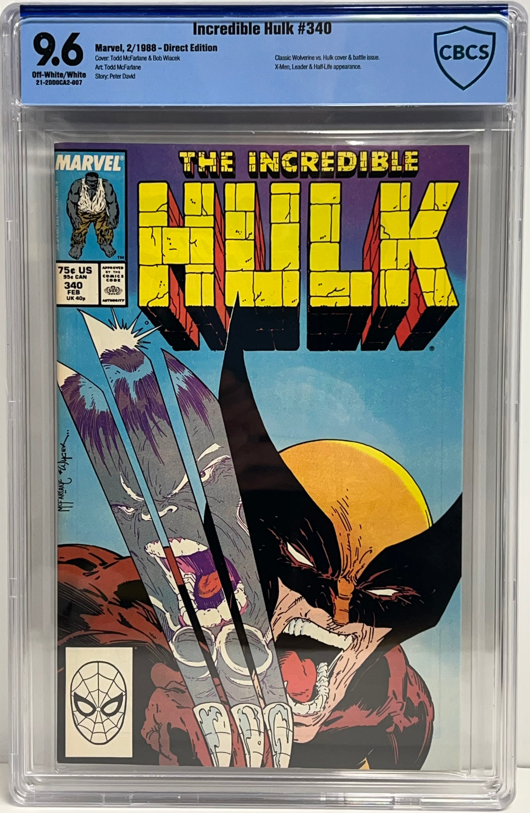 Incredible Hulk #340 CBCS 9.6