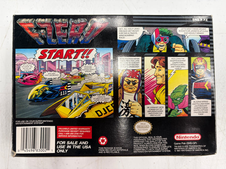Super Nintendo: F-Zero (Boxed)