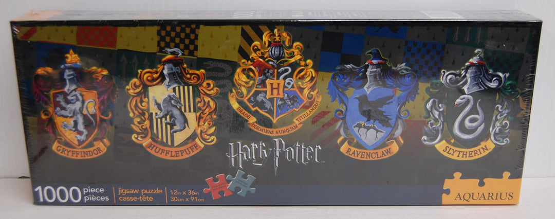 Harry Potter Crests Slim Jigsaw Puzzle 1000 Pieces 12x36in