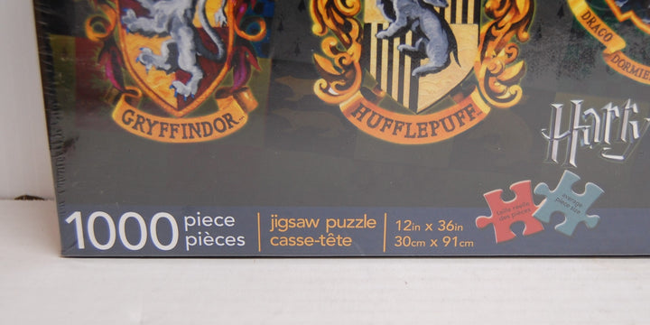 Harry Potter Crests Slim Jigsaw Puzzle 1000 Pieces 12x36in