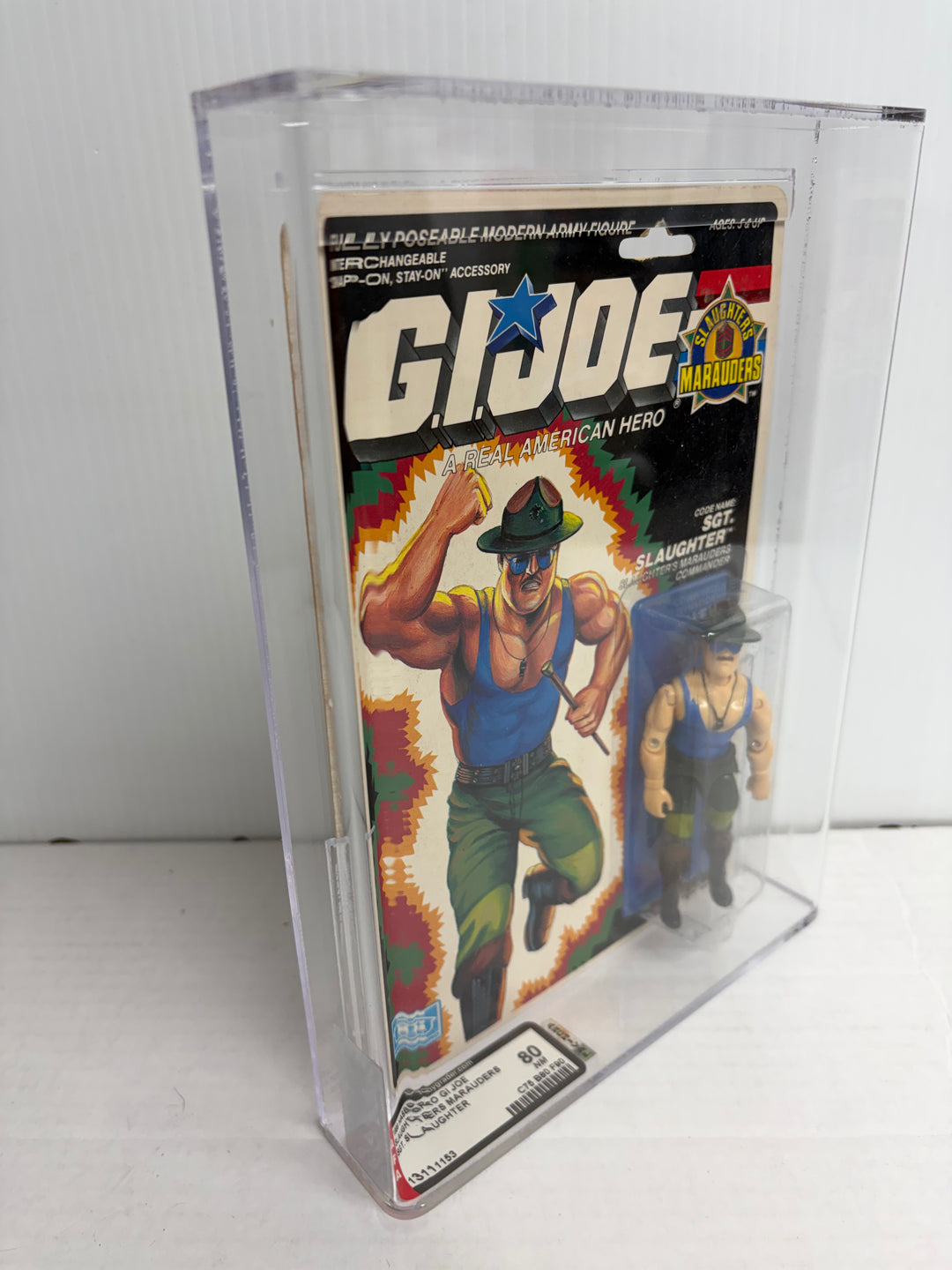 GI Joe ARAH - SGT. Slaughter (Slaughter's Marauders Commander) AFA 80 nm