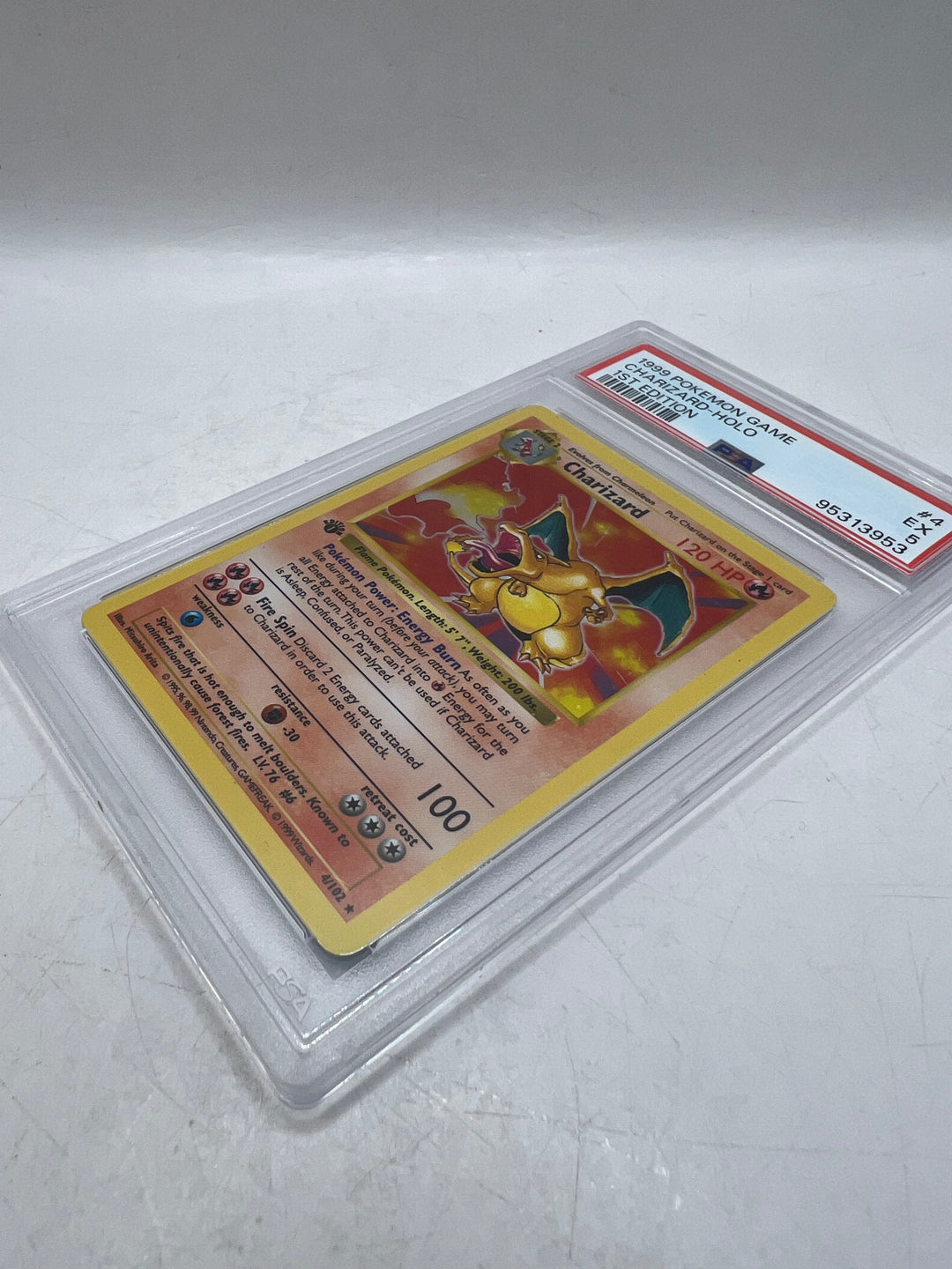 1999 Pokémon 1st Edition Charizard 4/102 PSA 5