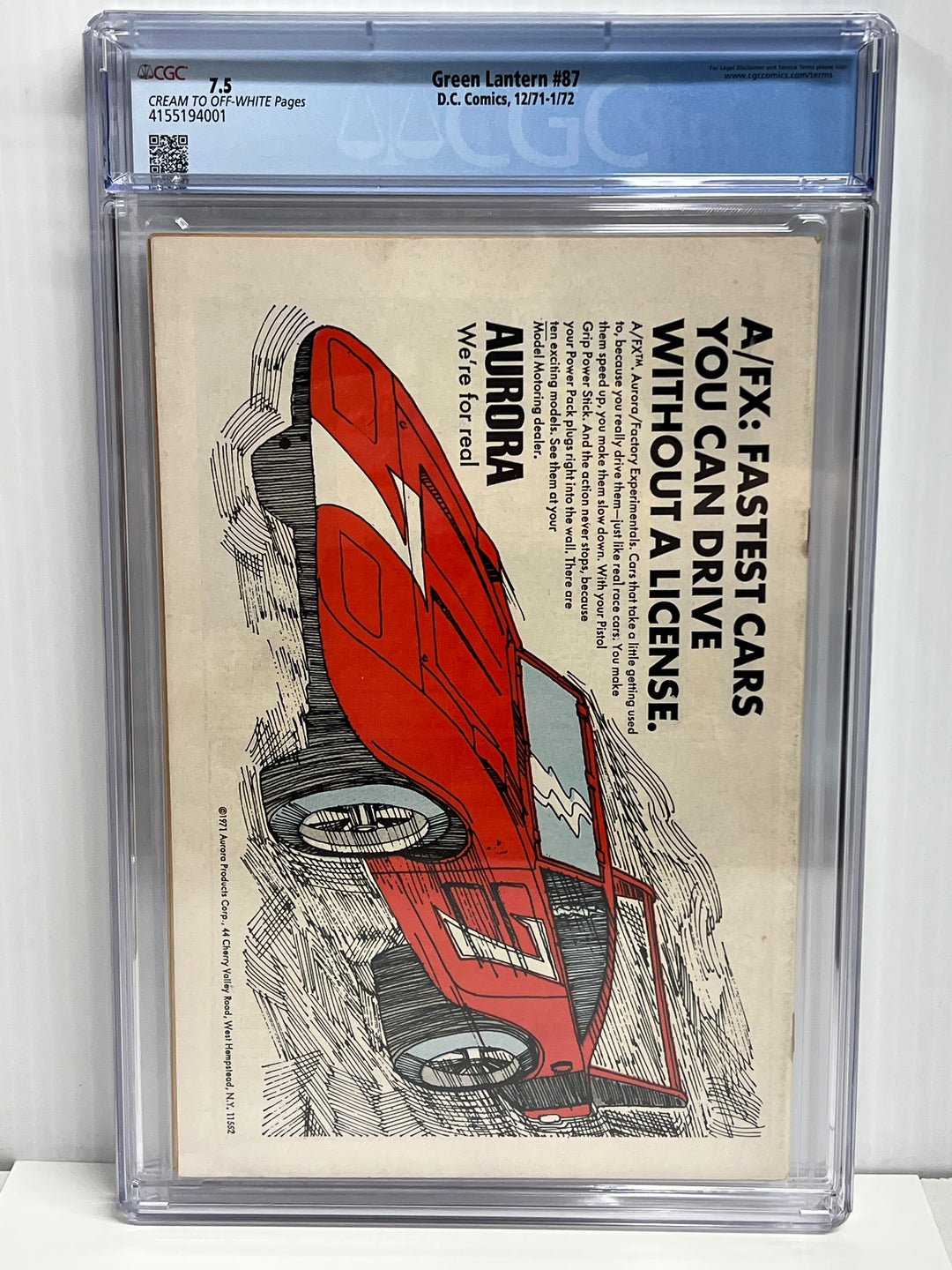Green Lantern #87 CGC 7.5
