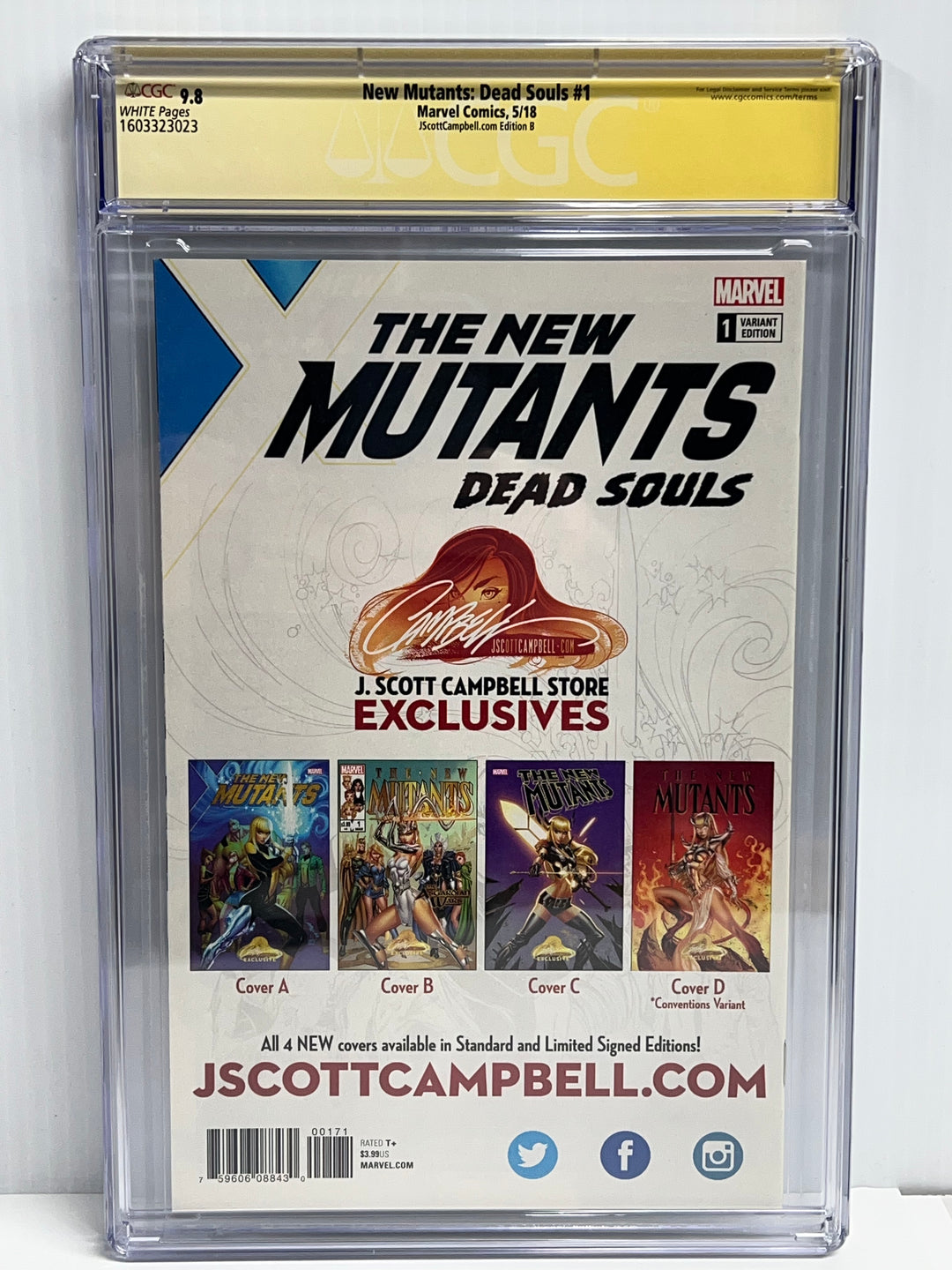 New Mutants: Dead Souls #1 CGC Signature Series 9.8