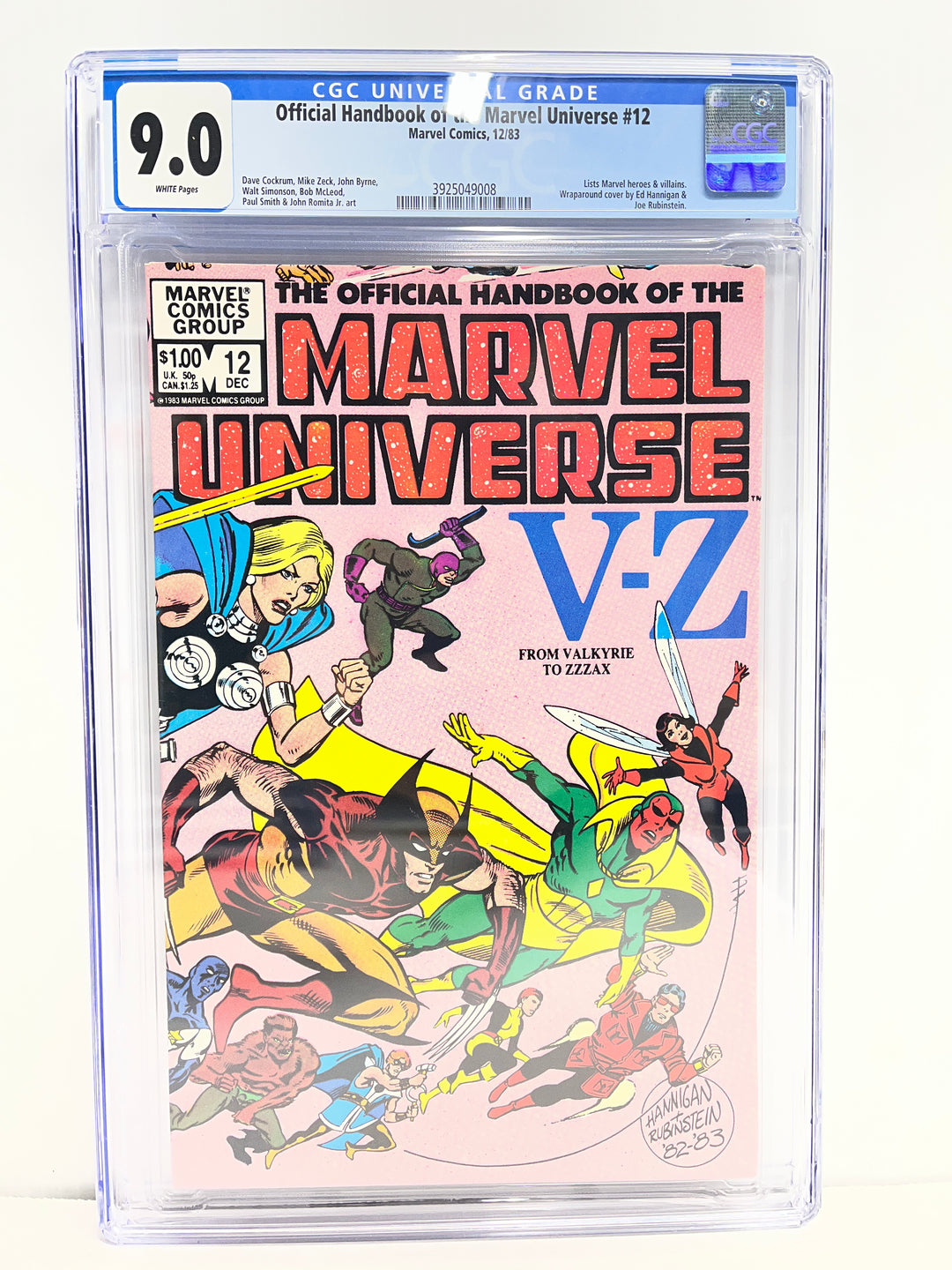 Official Handbook of the Marvel Universe #12 CGC 9.0