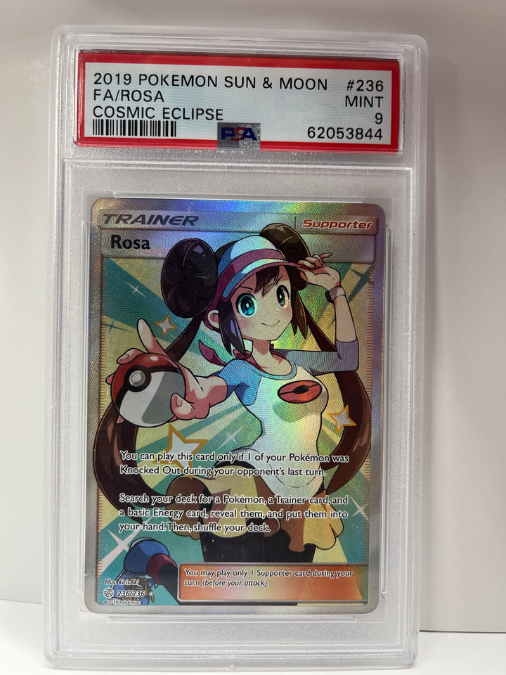 Pokemon 2019 Sun & Moon Fa/Rosa Cosmic Eclipse #236 PSA 9