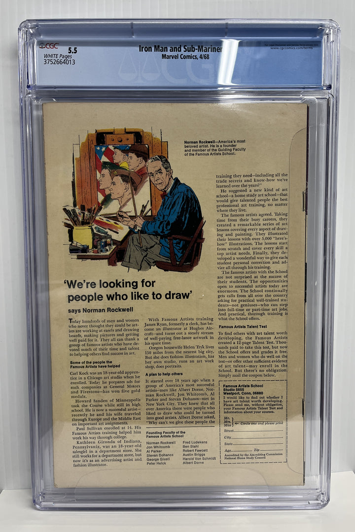 Iron Man and Sub-Mariner #1 CGC 5.5