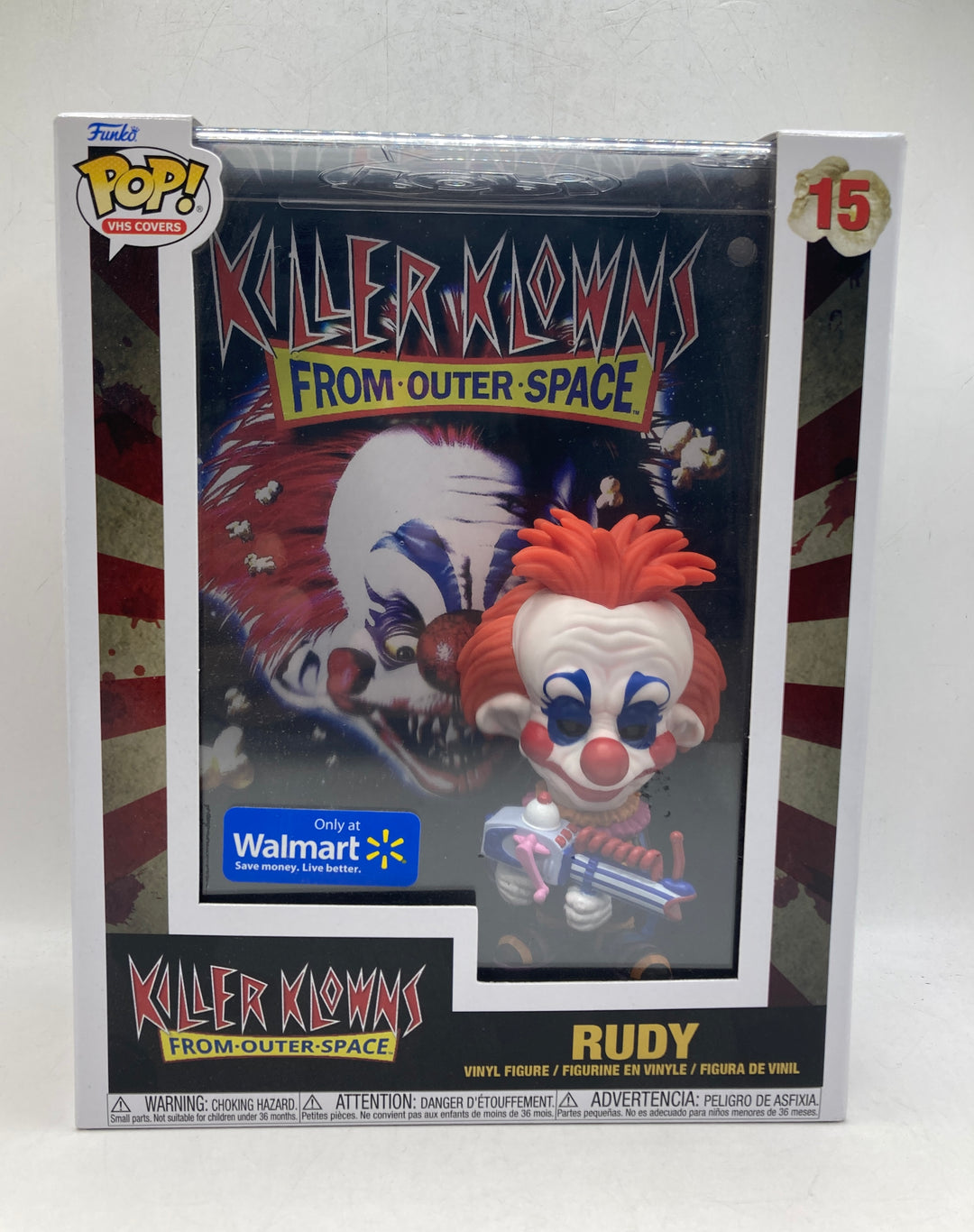 POP VHS Covers Killer Klowns from Outer Space Rudy #15 Walmart Exclusive