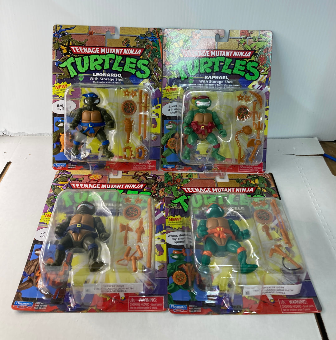 TEENAGE MUTANT NINJA TURTLES - Set of 4 - Storage Shell Figures