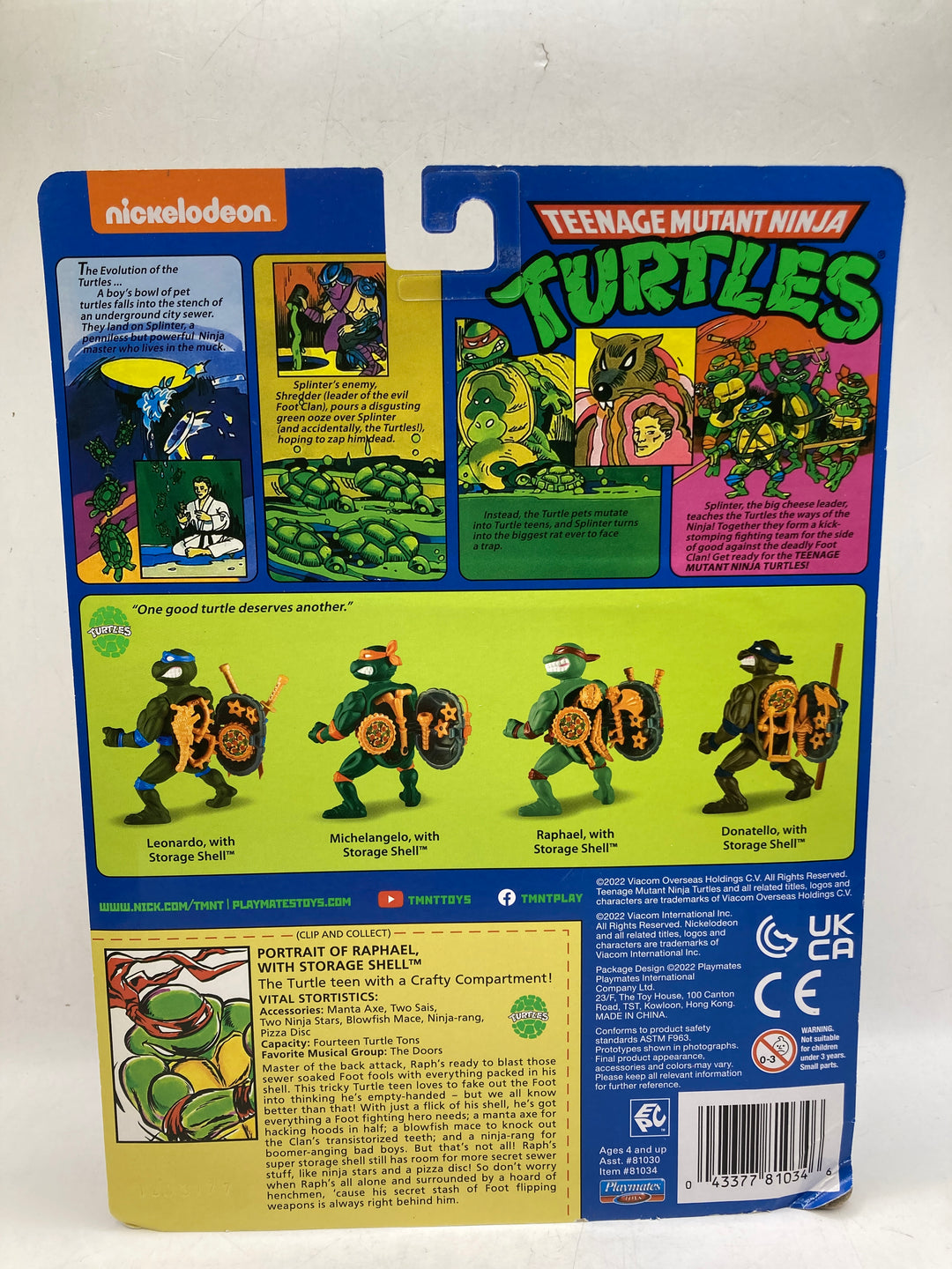 TEENAGE MUTANT NINJA TURTLES - Set of 4 - Storage Shell Figures