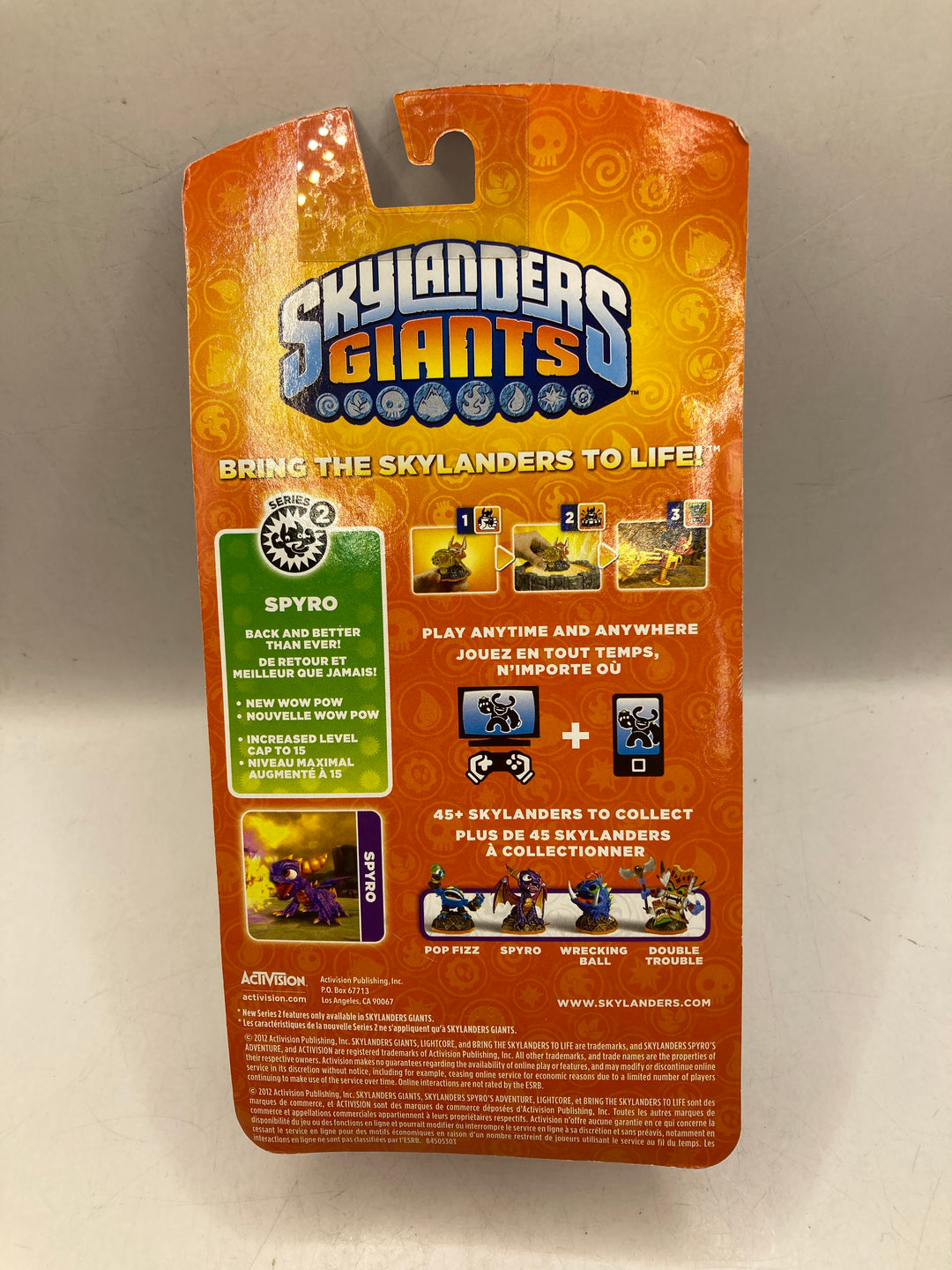 Skylanders Giants SPYRO Series 2  Figure - Activision 2012