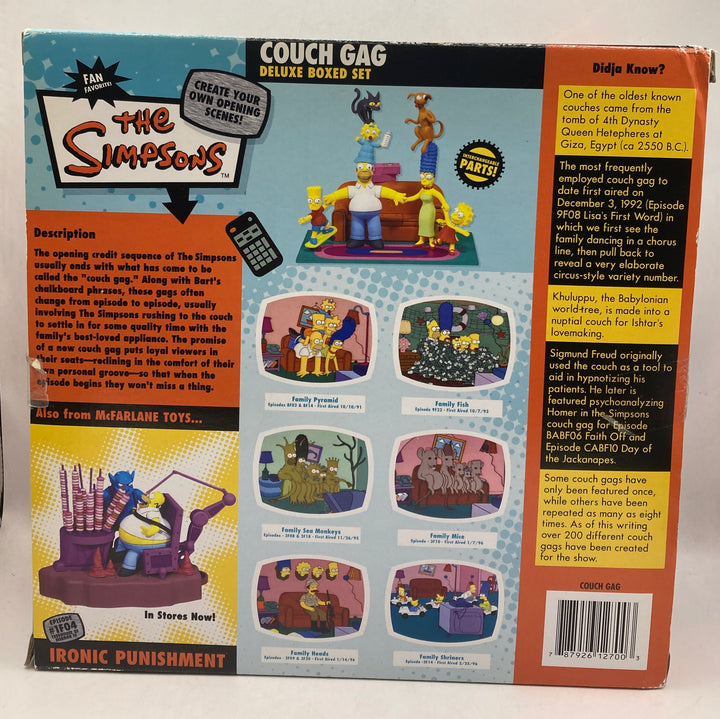 McFarlane Toys The Simpsons Couch Gag Deluxe Boxed Set 2006