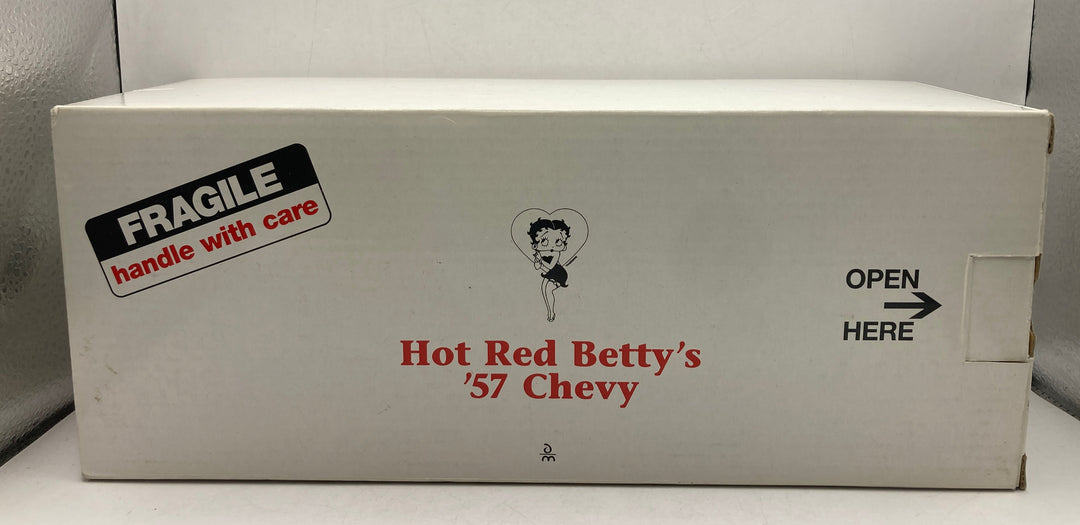 DANBURY MINT BETTY’S '57 CHEVY BEL AIR CONVERTIBLE "BETTY BOOP RED" 1:24 INC