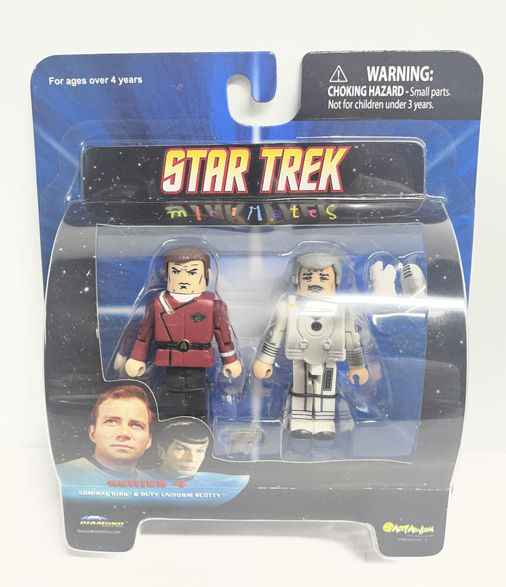 Minimates Star Trek (Series 4) Admiral Kirk & Duty Uniform Scotty 2-Pack