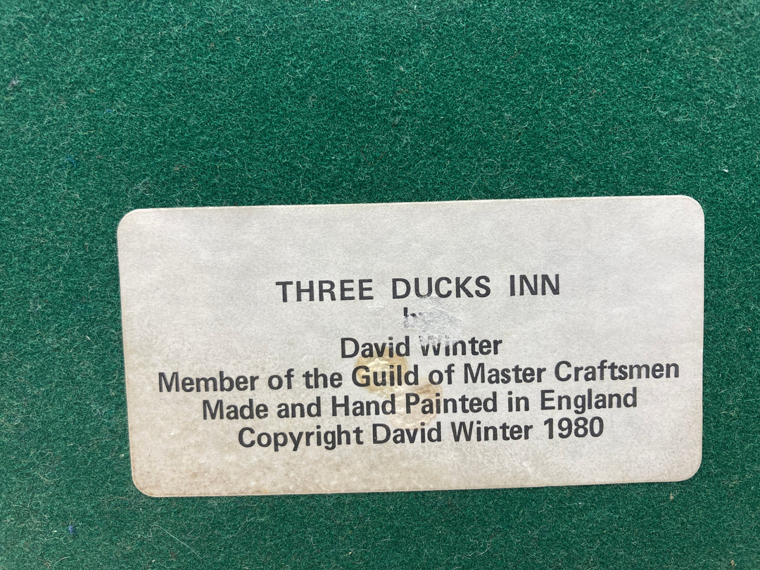 David Winter Three Ducks Inn Sculpture 1980