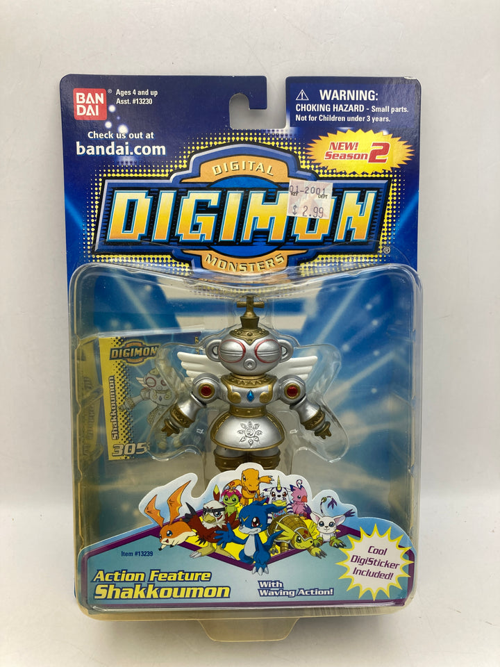 Shakkoumon 3" Digimon Action Feature Figure  2000 - Sealed