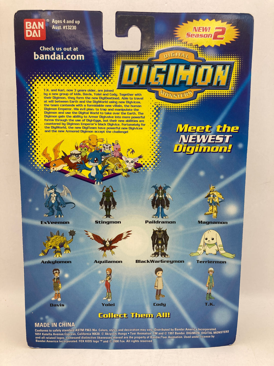 Imperialdramon  3" Digimon Action Feature Figure  2000 - Sealed