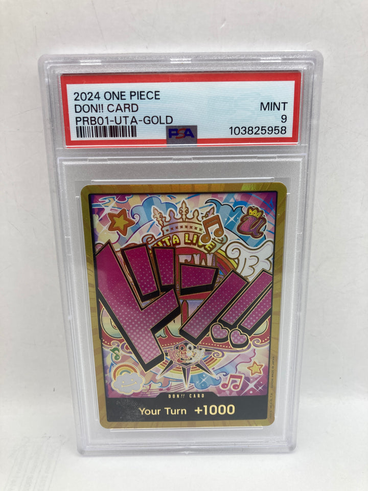 One Piece 2024 Don!! Card PRB01-UTA-Gold PSA 9