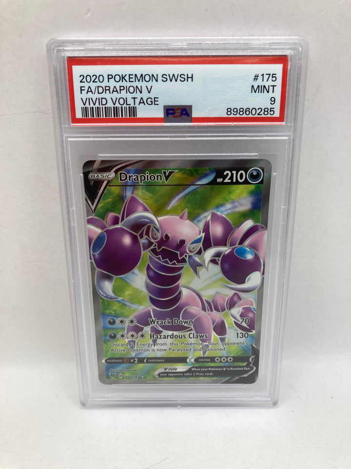 Pokemon 2020 SwSh Fa/Drapion V Vivid Voltage #175 PSA 9