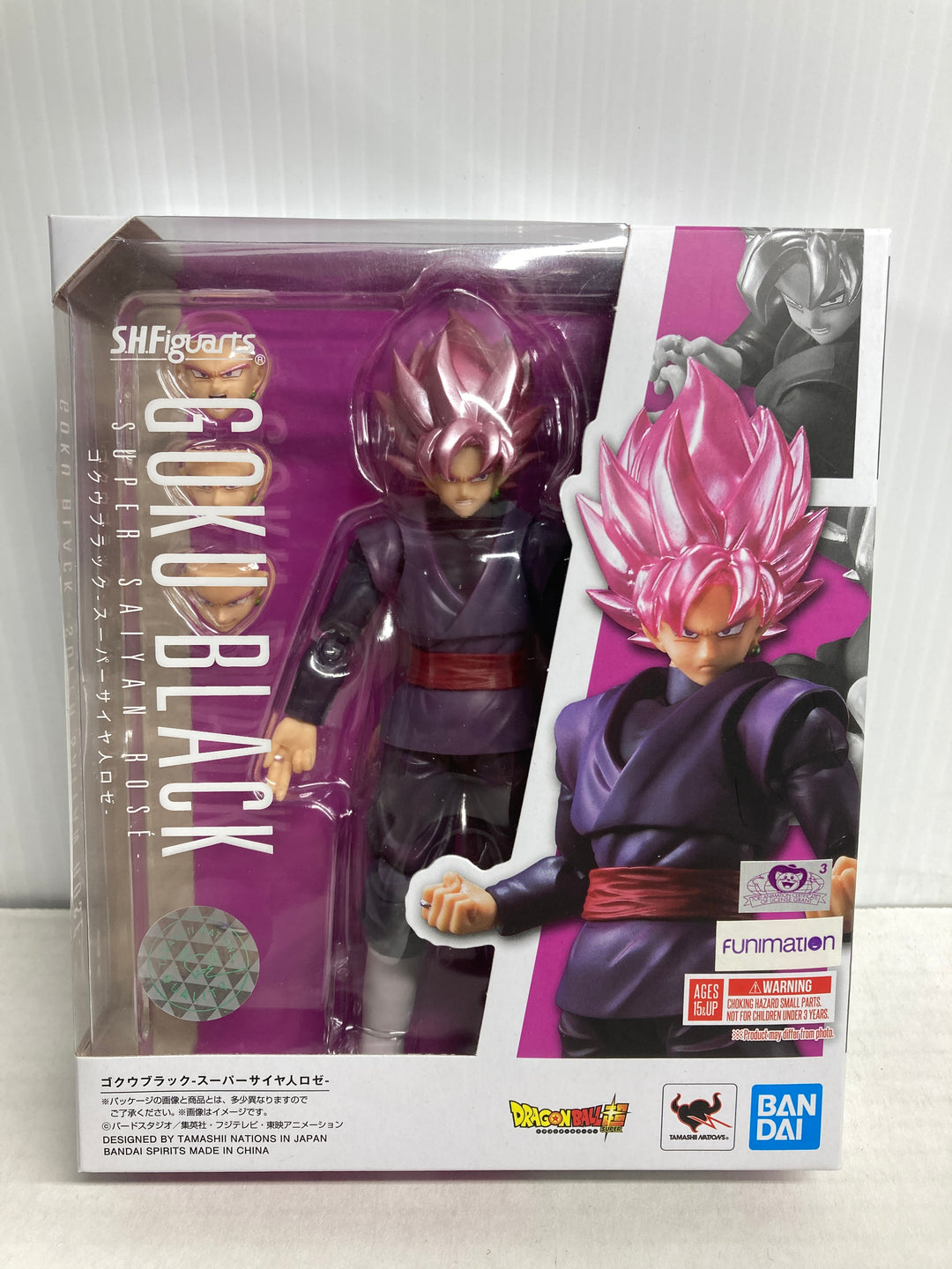 Dragon Ball Super SS Rose Goku Black S.H.Figuarts AF Reissue - Open Box