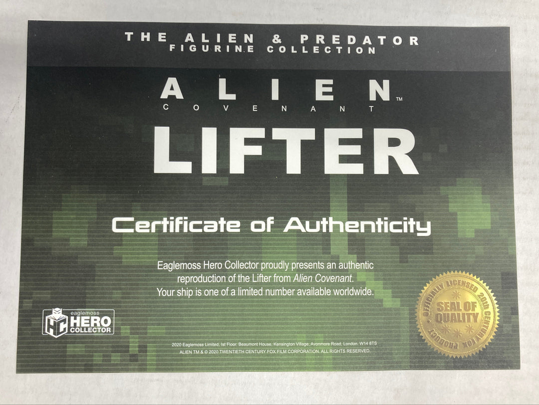 Alien & Predator Figurine Collection - Alien Covenant Lifter - Eaglemoss 2020