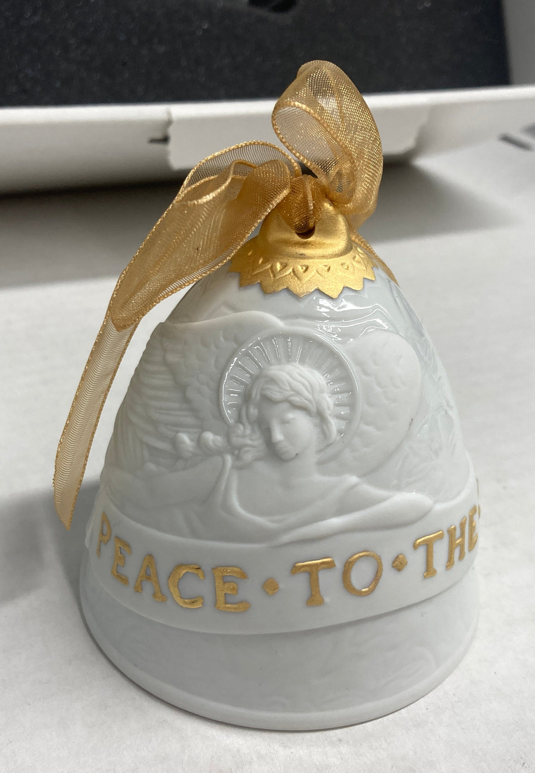 Steiff Lladro Angel Teddy Bear & Bell Ornament 676833 #304 of 2007