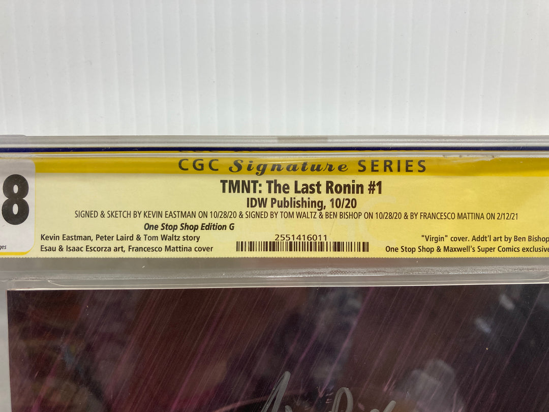 TMNT The Last Ronin #1 CGC Signature Series 9.8 Signed Kevin Eastman Tom Waltz Ben Bishop Francesco Mattina