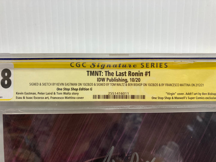 TMNT The Last Ronin #1 CGC Signature Series 9.8 Signed Kevin Eastman Tom Waltz Ben Bishop Francesco Mattina