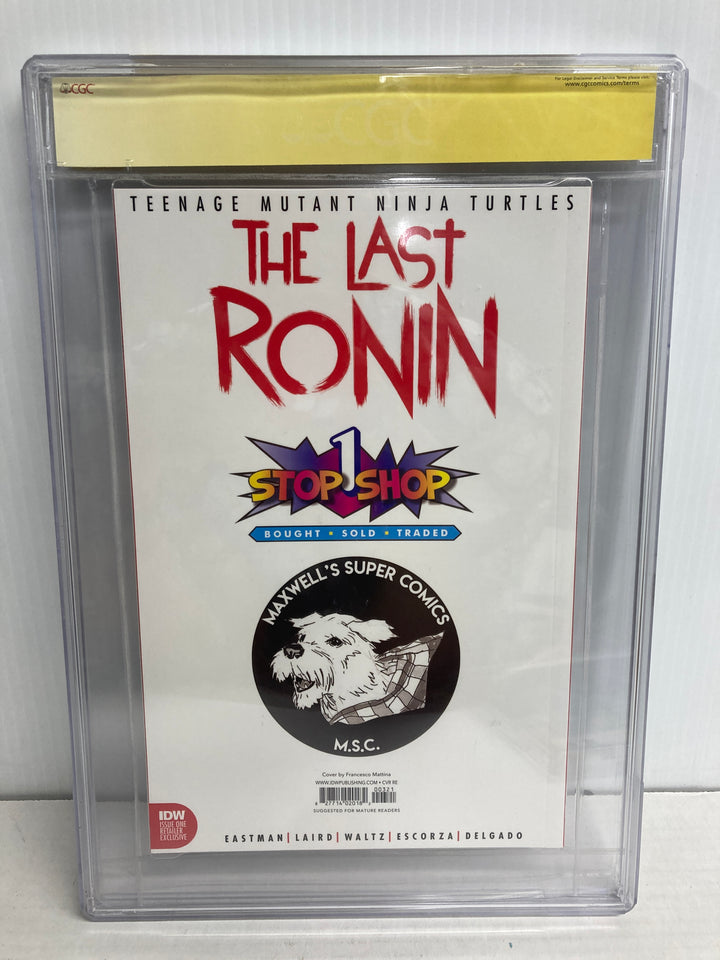 TMNT The Last Ronin #1 CGC Signature Series 9.8 Signed Kevin Eastman Tom Waltz Ben Bishop Francesco Mattina
