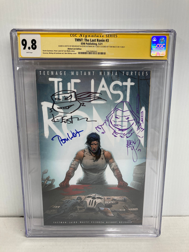 TMNT The Last Ronin #3 CGC Signature Series 9.8 Signed Kevin Eastman Tom Waltz Ben Bishop