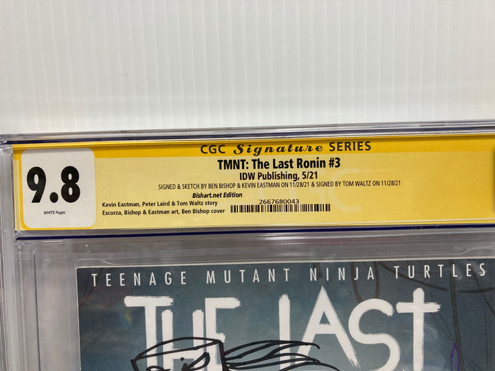 TMNT The Last Ronin #3 CGC Signature Series 9.8 Signed Kevin Eastman Tom Waltz Ben Bishop