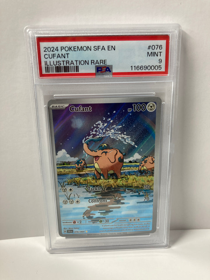 Pokemon 2024 SFA En Cufant Illustration Rare #076 PSA 9