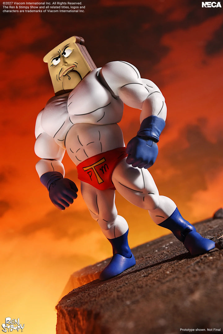 The Ren & Stimpy Show - Ultimate Powdered Toast Man 7" Scale Action Figure